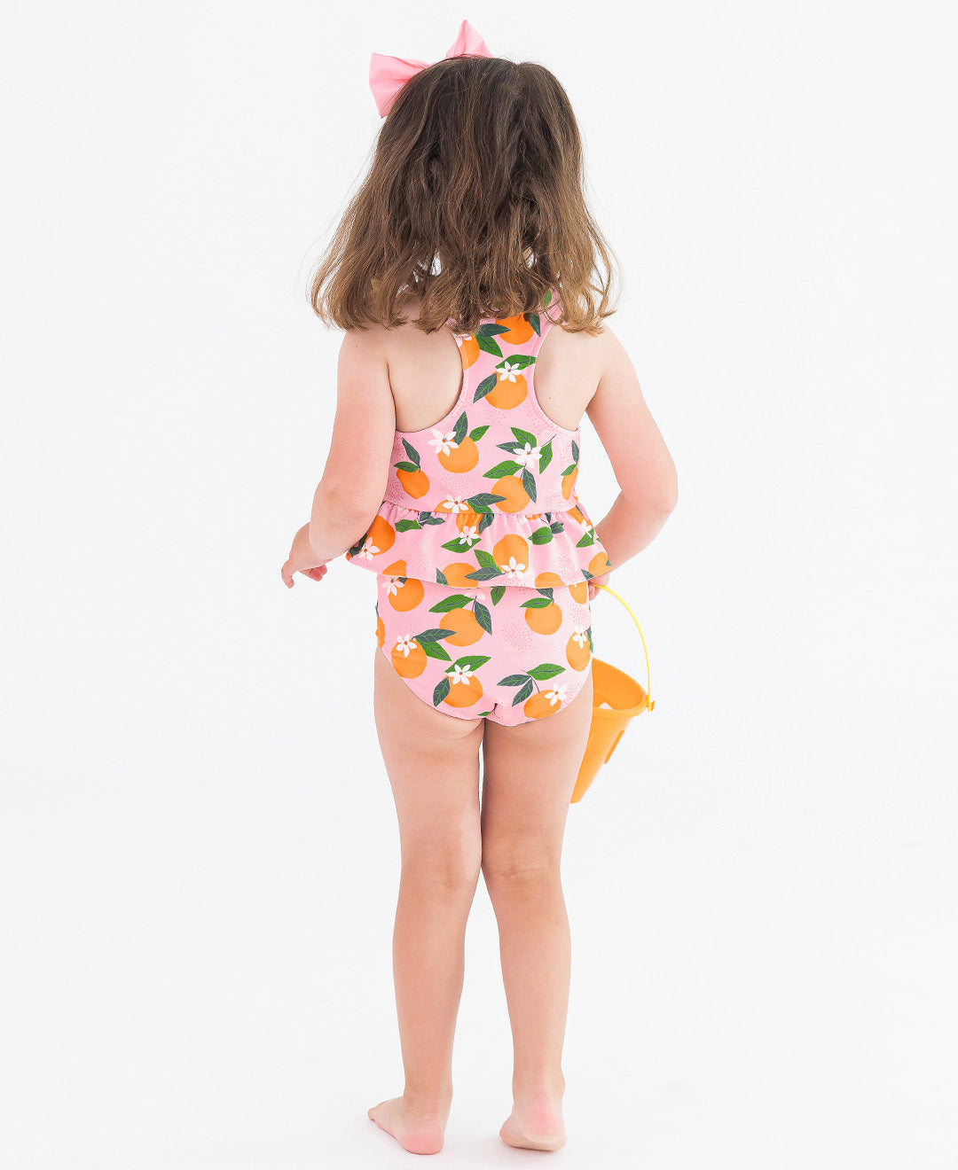 Orange You The Sweetest Reversible Peplum Tankini (RTS)