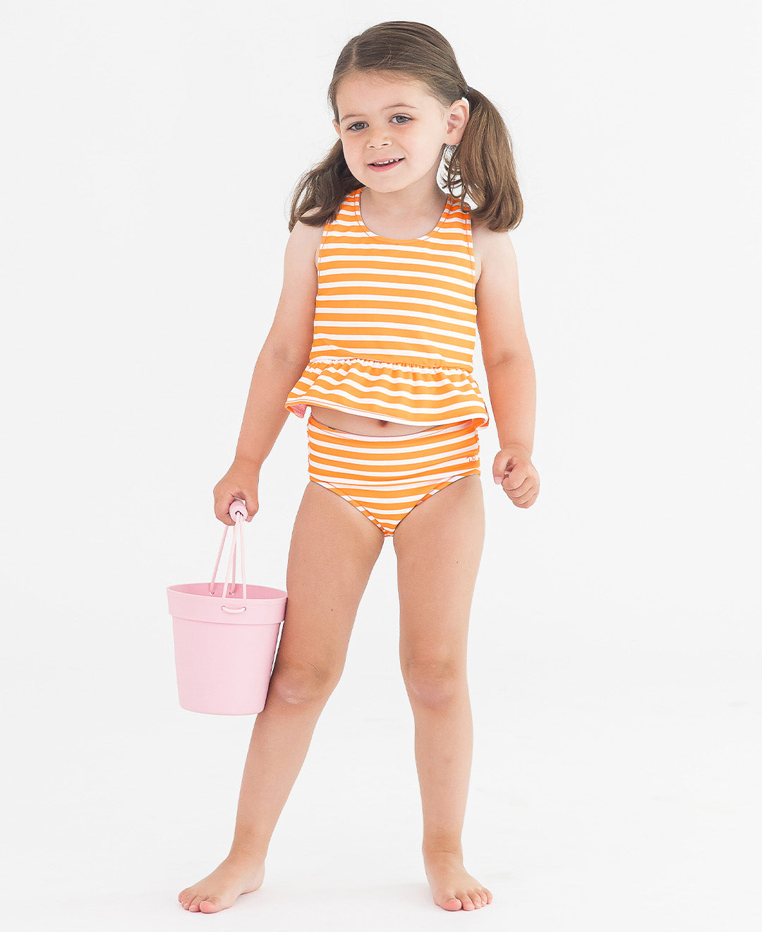 Orange You The Sweetest Reversible Peplum Tankini (RTS)