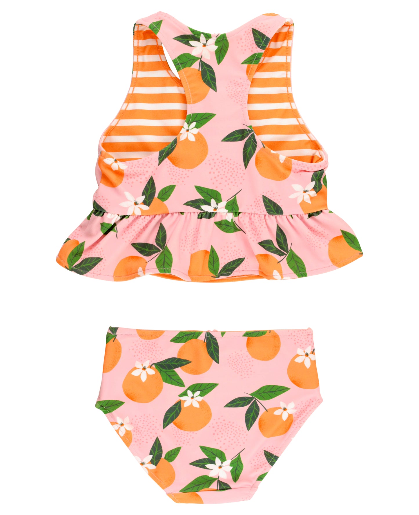 Orange You The Sweetest Reversible Peplum Tankini (RTS)